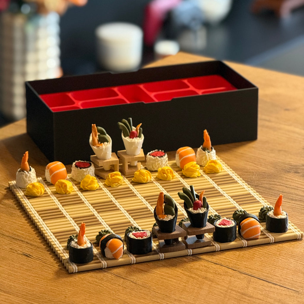 Szachy Sushi - Zestaw Szachowy w Pudełku Bento